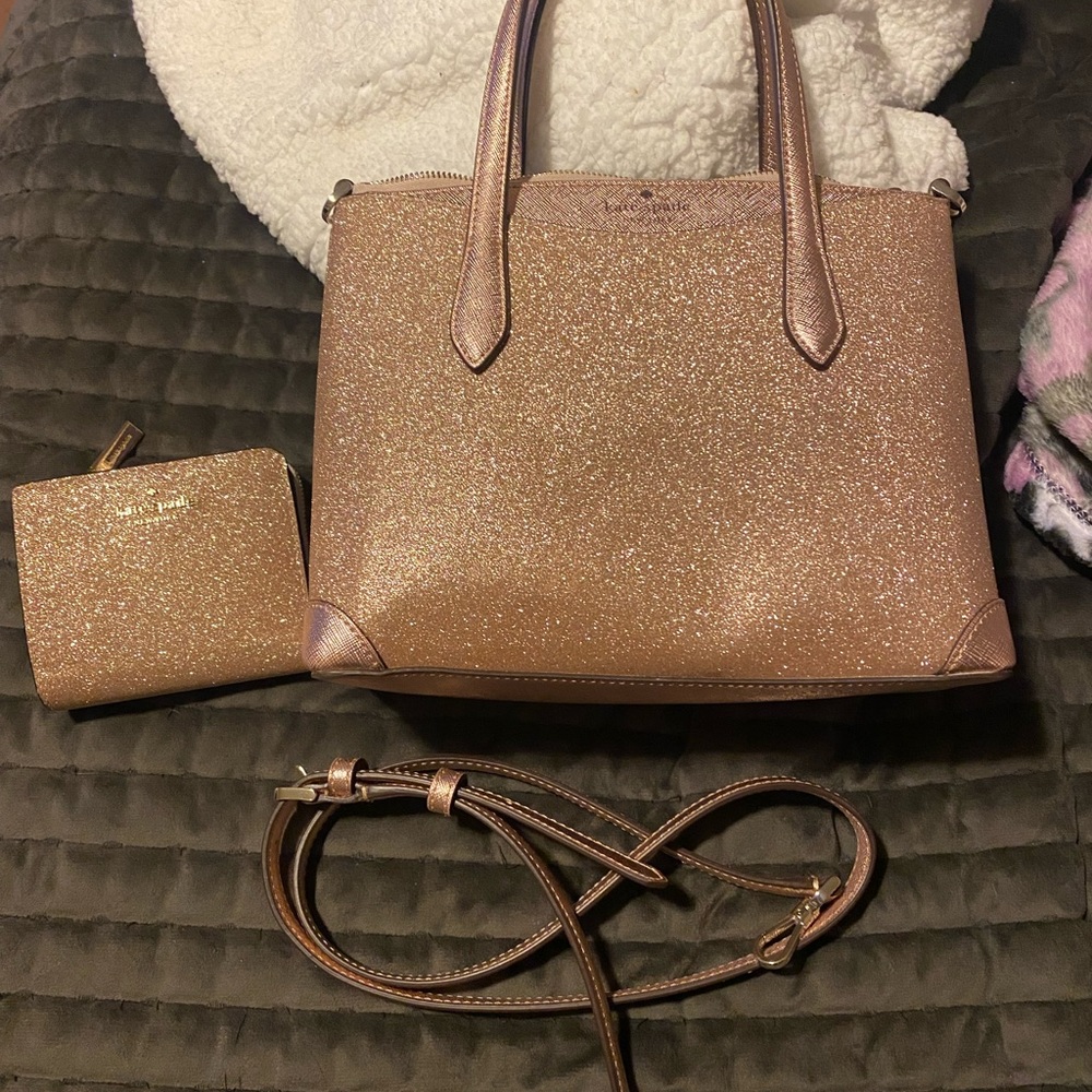 Small Kate Spade Glitter Satchel